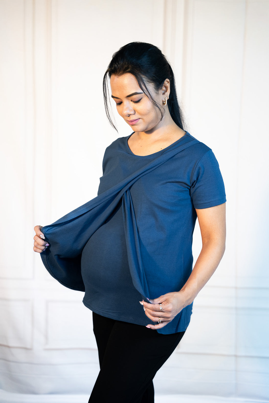Blue Fit Zipless Feeding T-Shirt