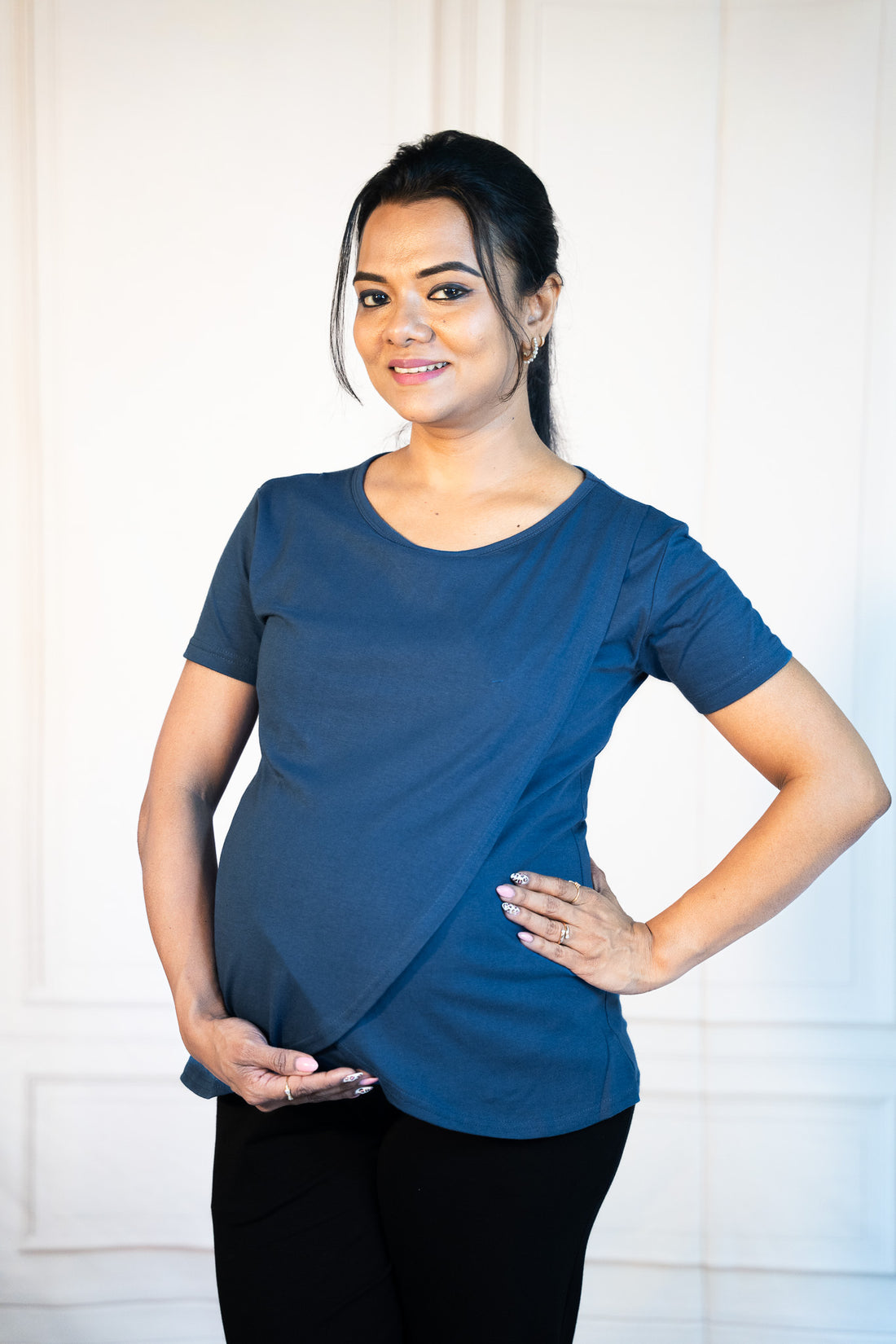 Blue Fit Zipless Feeding T-Shirt