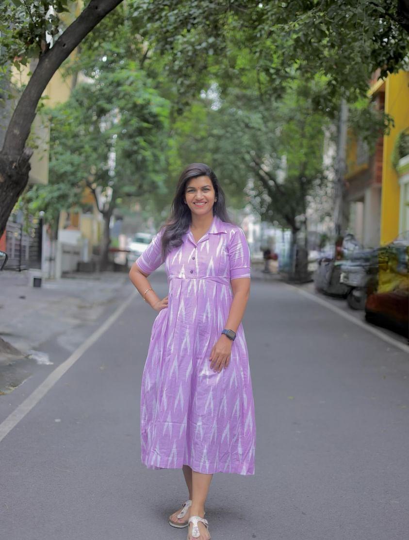 LAVENDER SWIRL FROCK