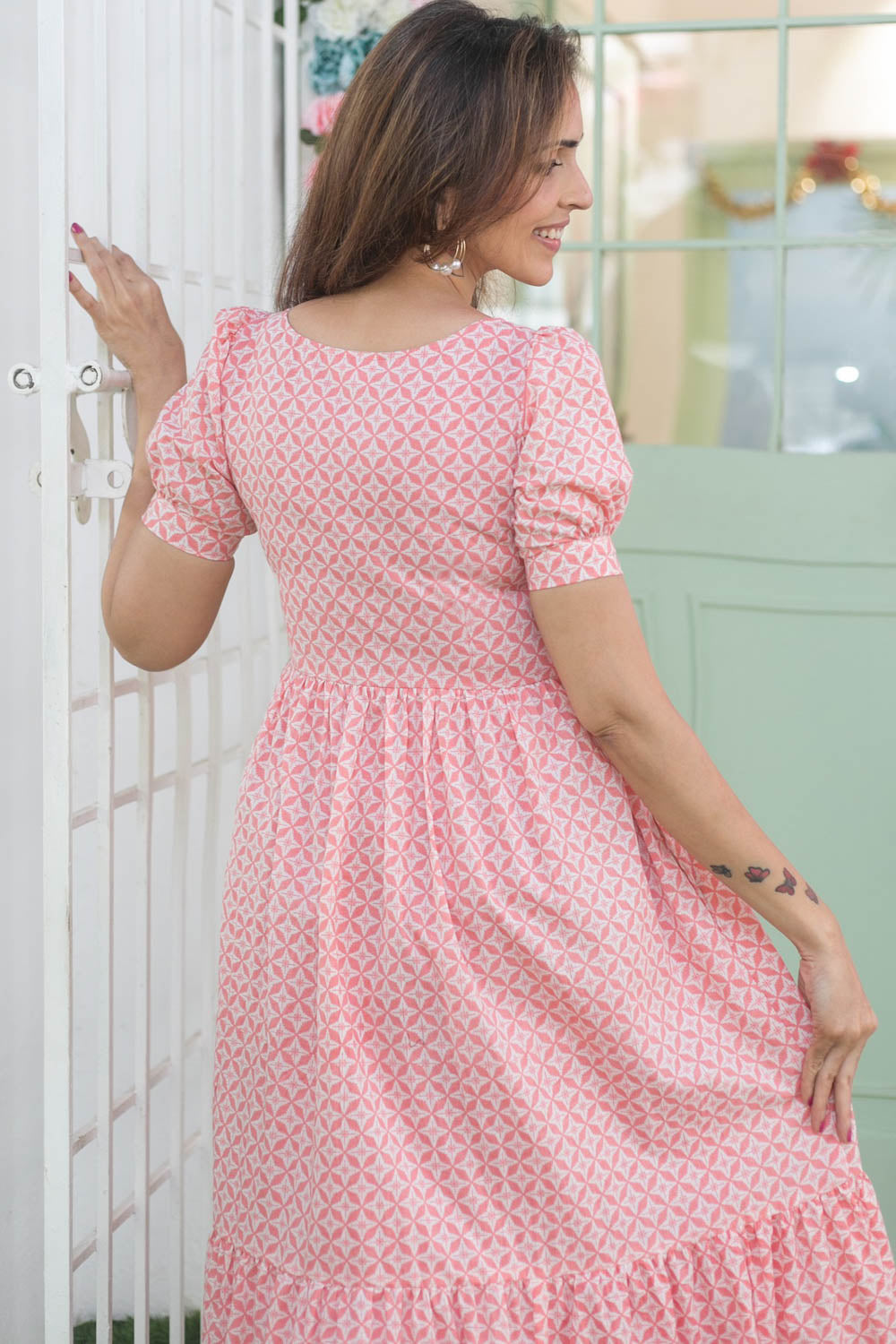 PEACHFULL MATERNITY FEEDING DRESS