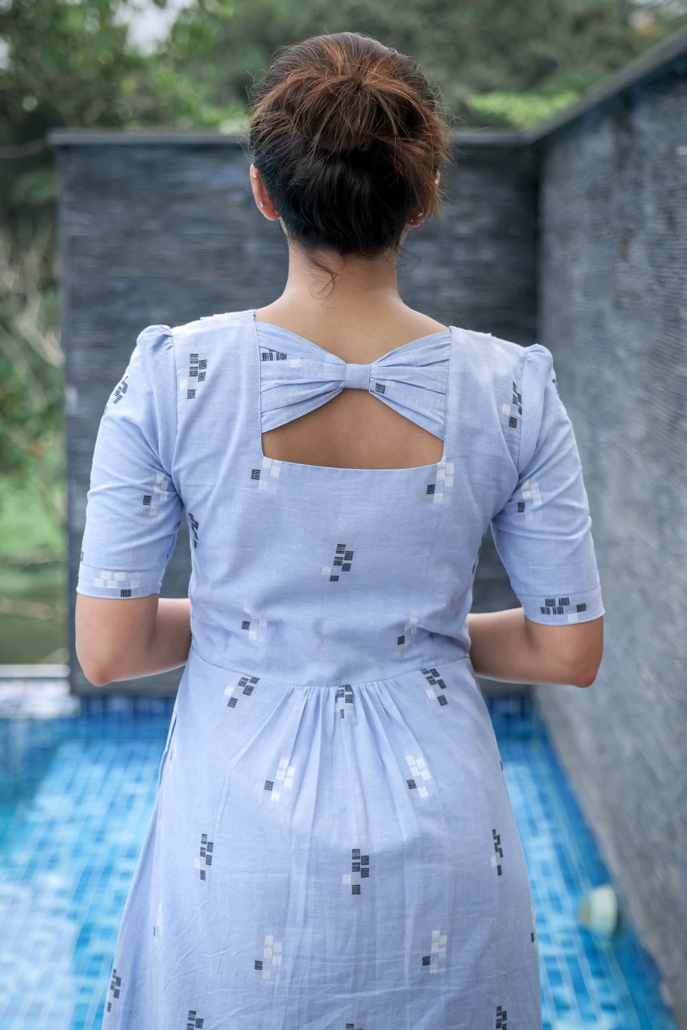 SUMMER SKY Maternity Feeding Frock Dress