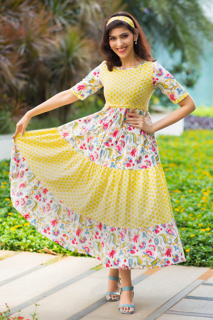 SUNSHINE Summer Maxi Frock Dress