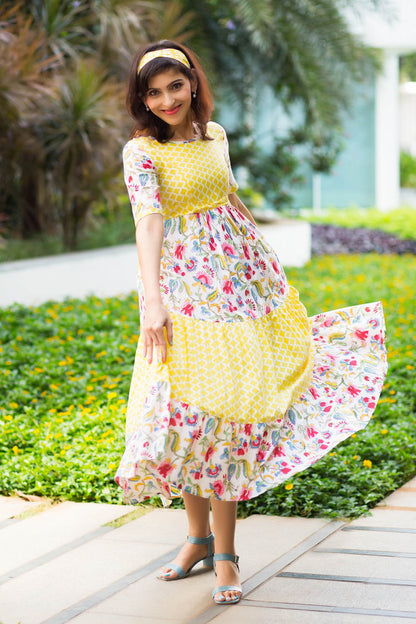 SUNSHINE Summer Maxi Frock Dress