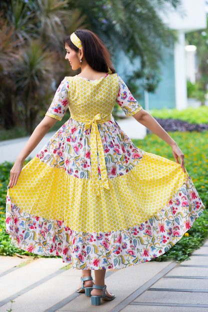 SUNSHINE Summer Maxi Frock Dress