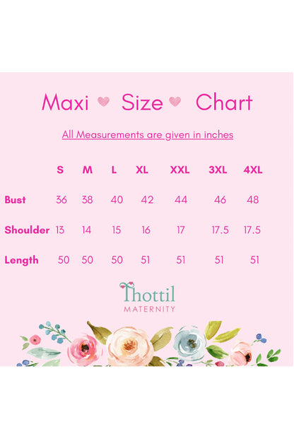 THE NINE GEMS Maternity Feeding  Maxi Dress