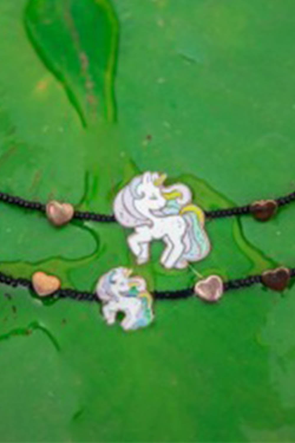 Unicorn Anklet mom and me silver jewellery