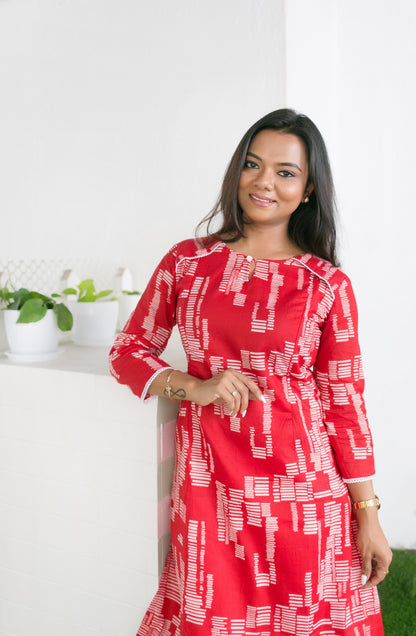 HIBISCUS MATERNITY FEEDING Kurta TOP