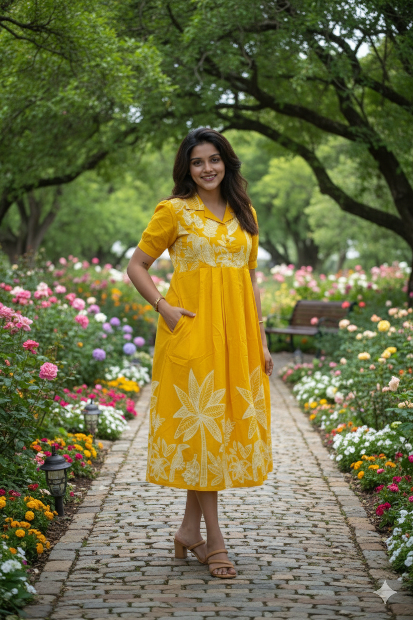 Daffodil Maternity Feeding Dress