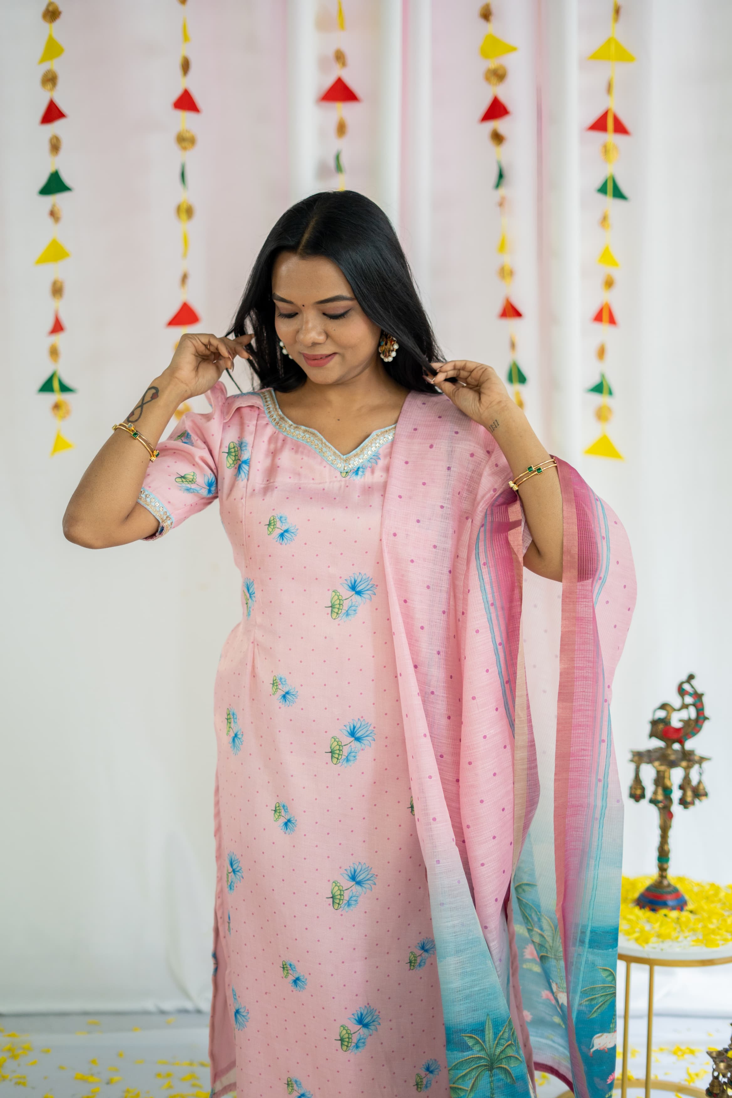 PICHWAI SALWAR SET