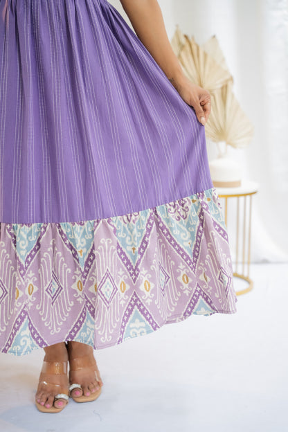 Lavendy Maternity Feeding Dress