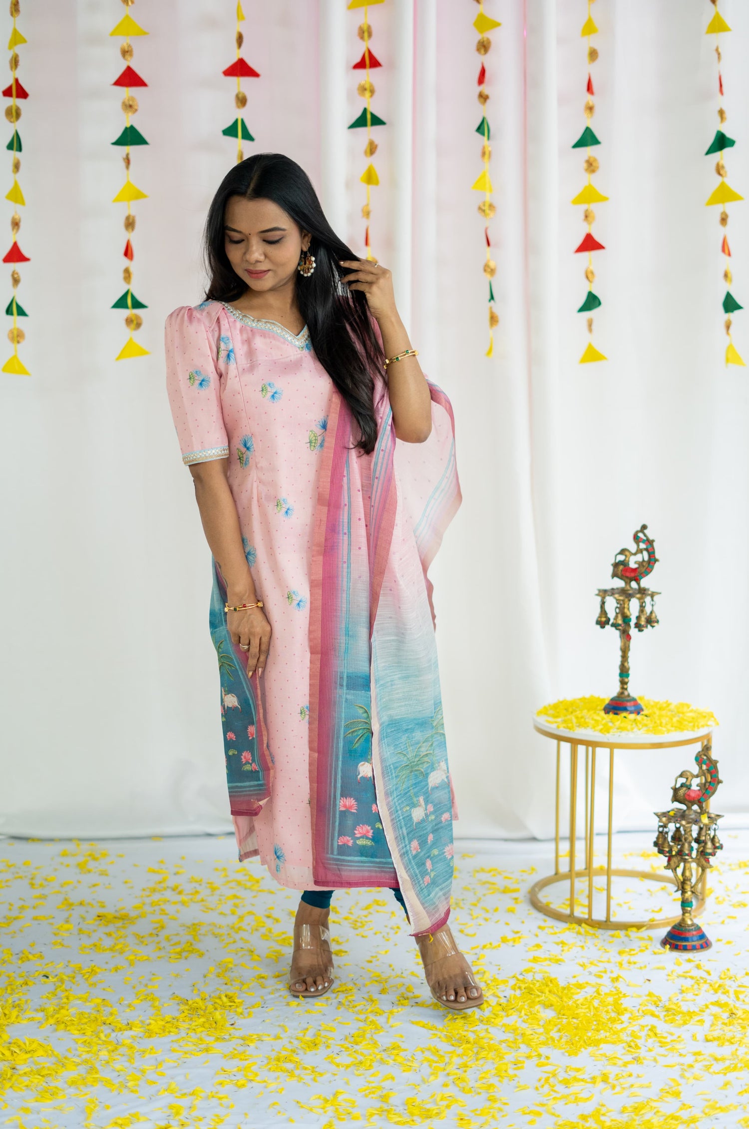 PICHWAI SALWAR SET