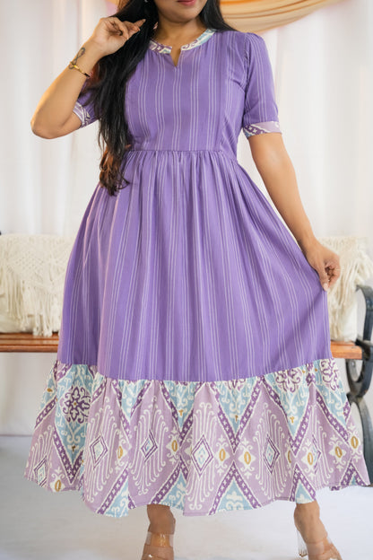 Lavendy Maternity Feeding Dress