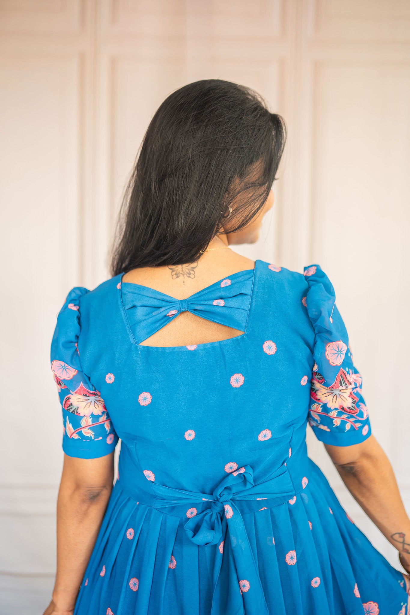 Bloom in blue Maternity Feeding Dress