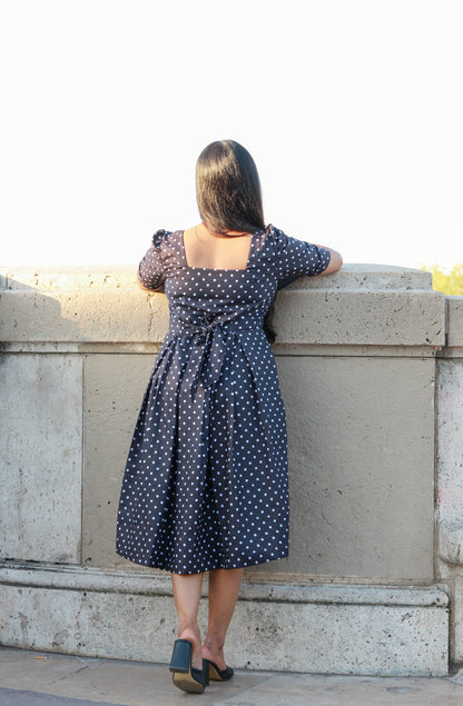 Prettiest polka Maternity Feeding Dress