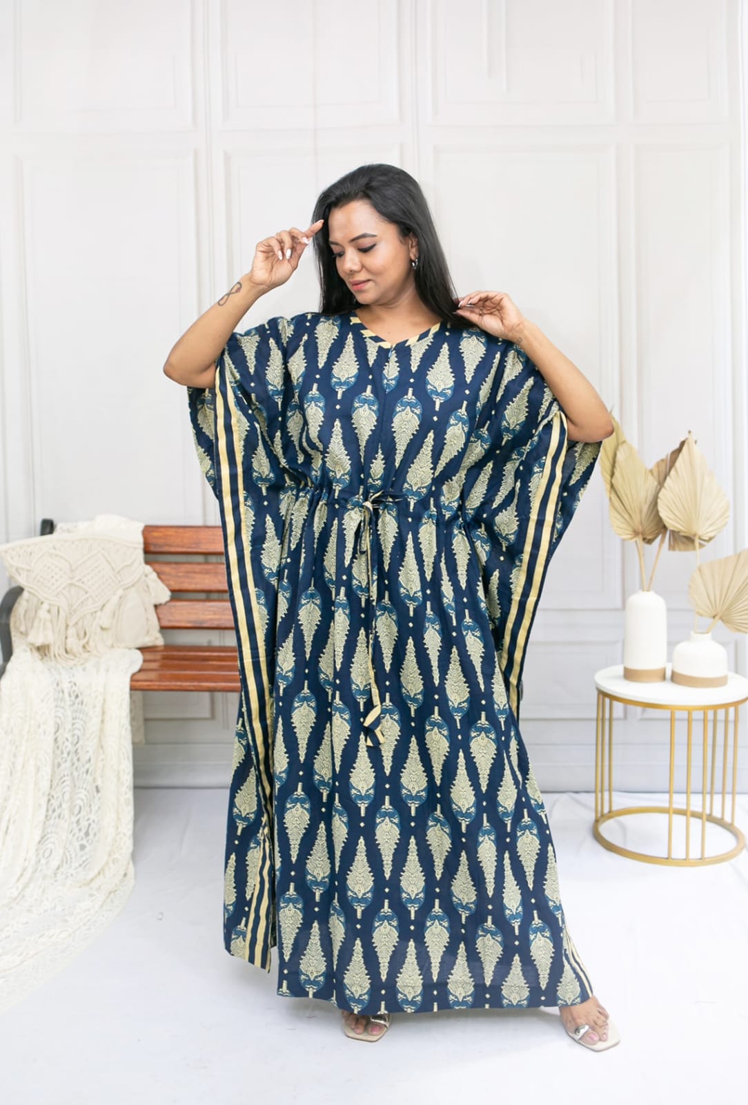 Blue Line Feeding Kaftan