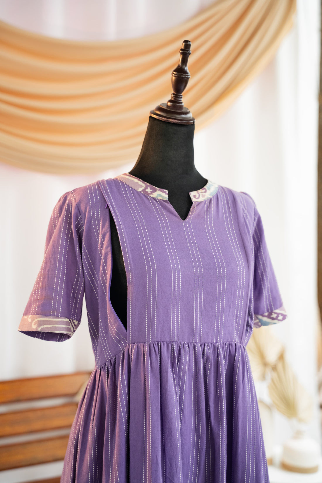 Lavendy Maternity Feeding Dress