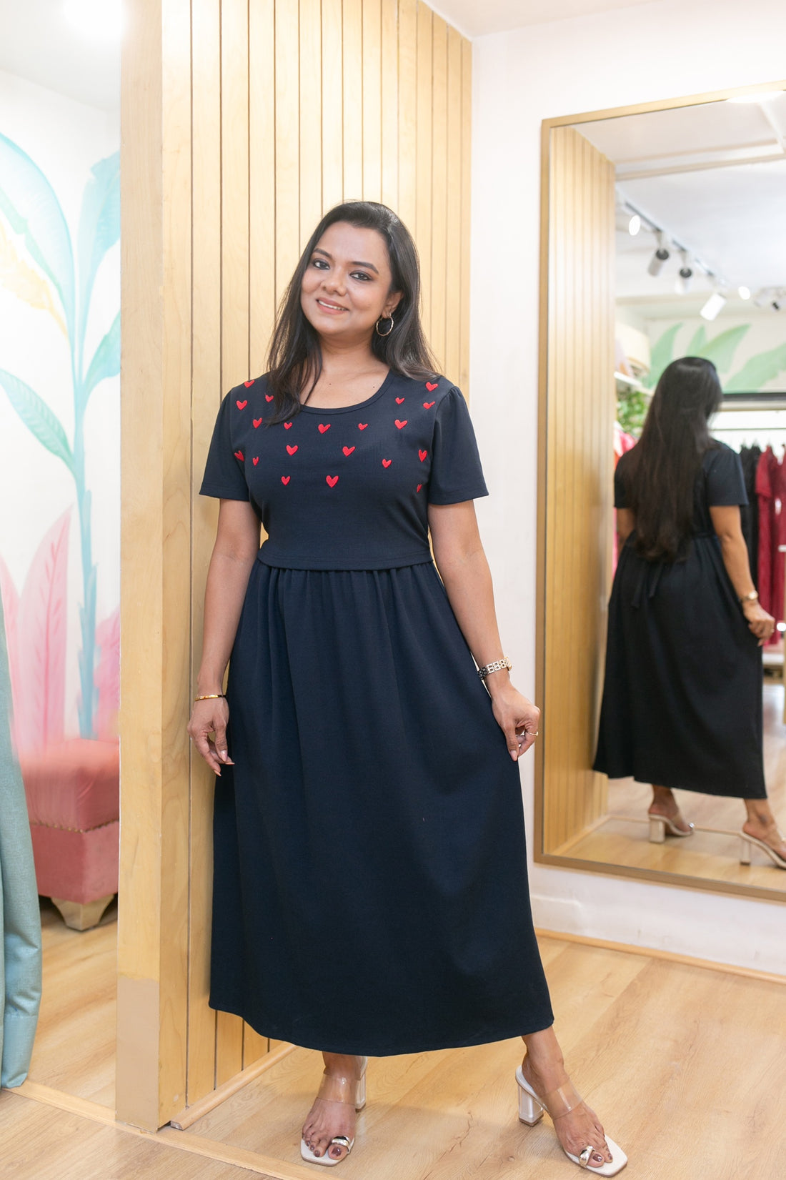 Navy Snuggle Zipless Feeding Frock