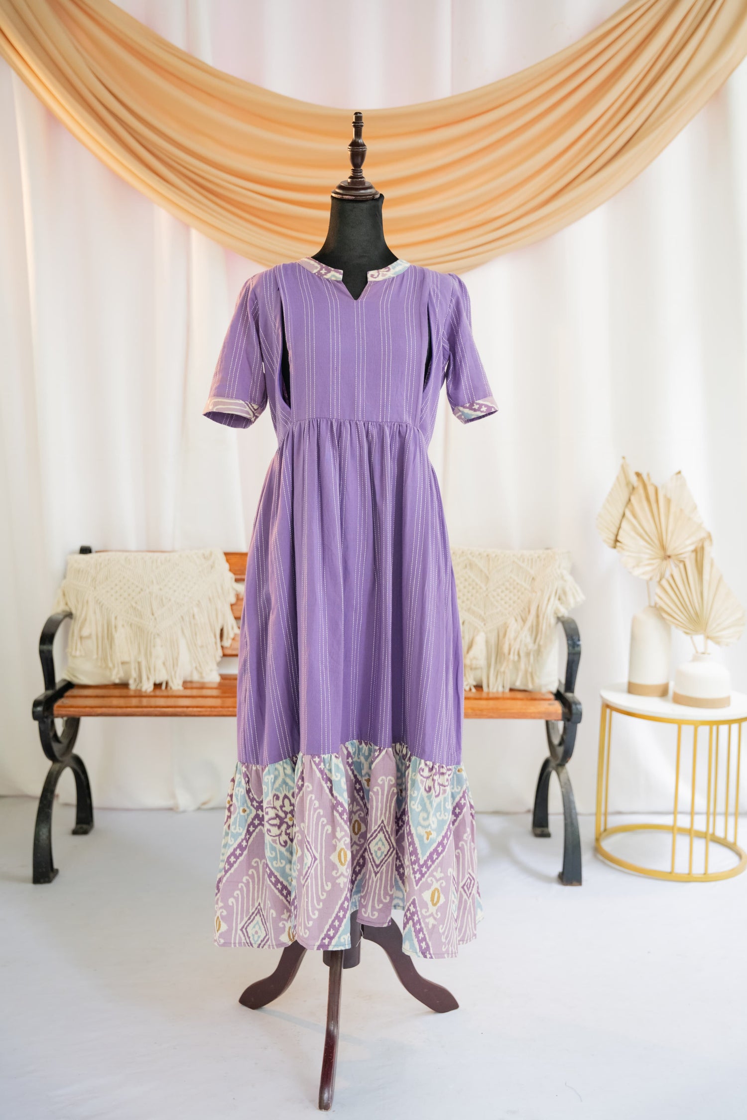 Lavendy Maternity Feeding Dress