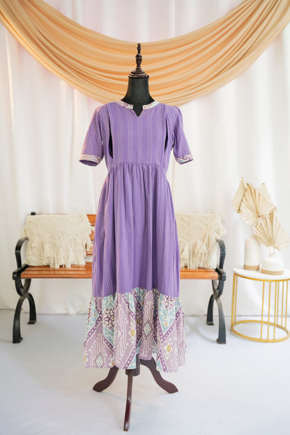 Lavendy Maternity Feeding Dress