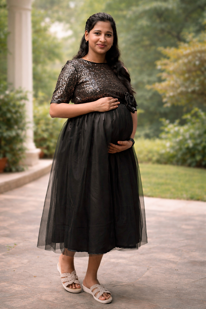 Jus Shine Maternity Feeding Dress