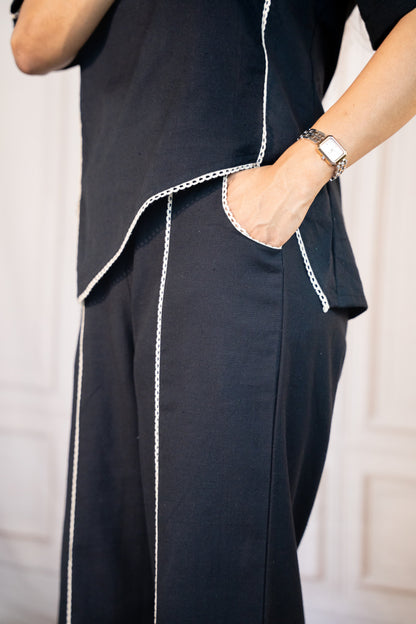 Unparalleled Black Maternity Feeding Co-Ord