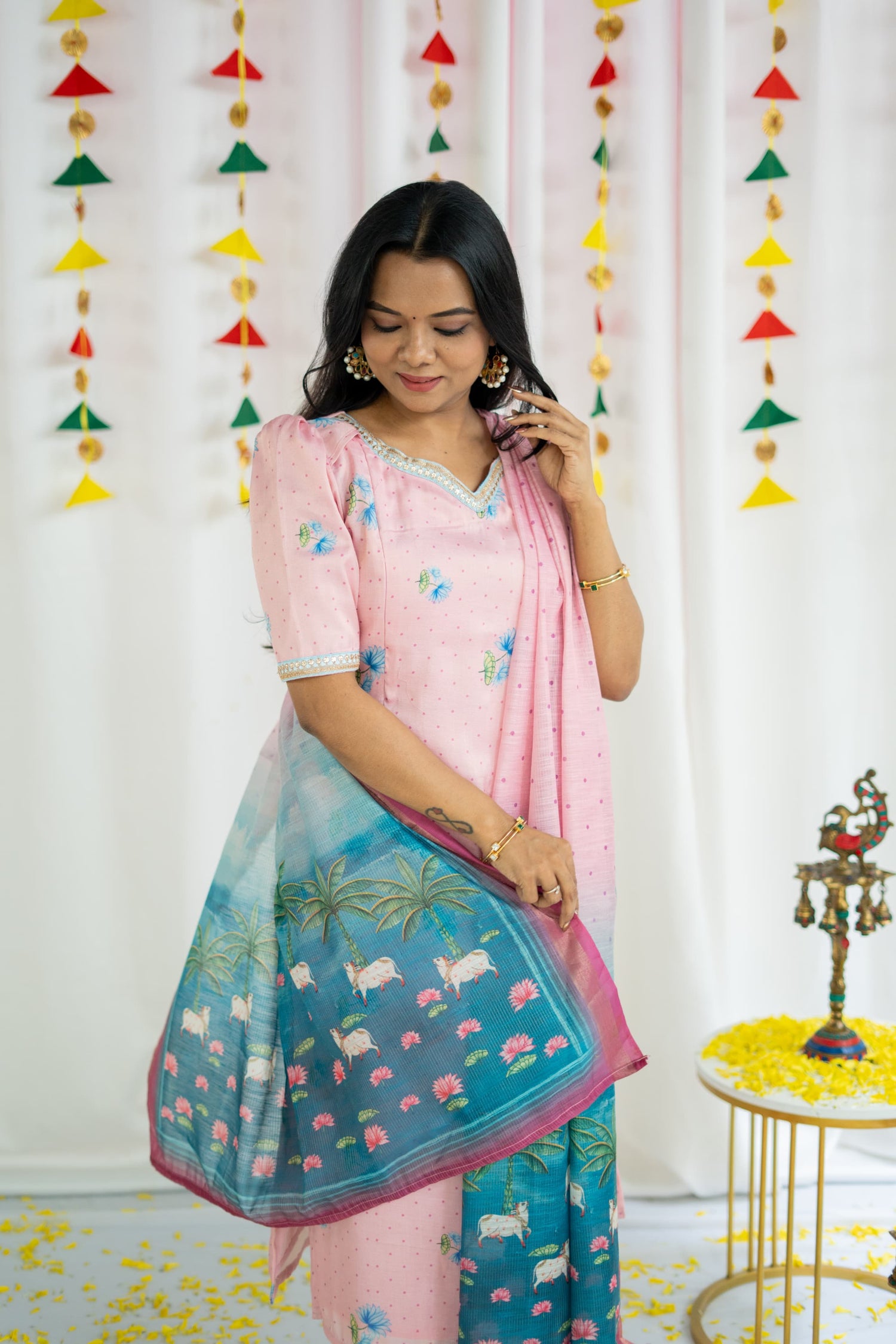 PICHWAI SALWAR SET