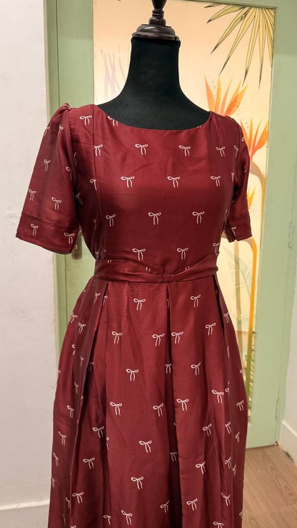 Pretty Bow Maternity Feeding Dress