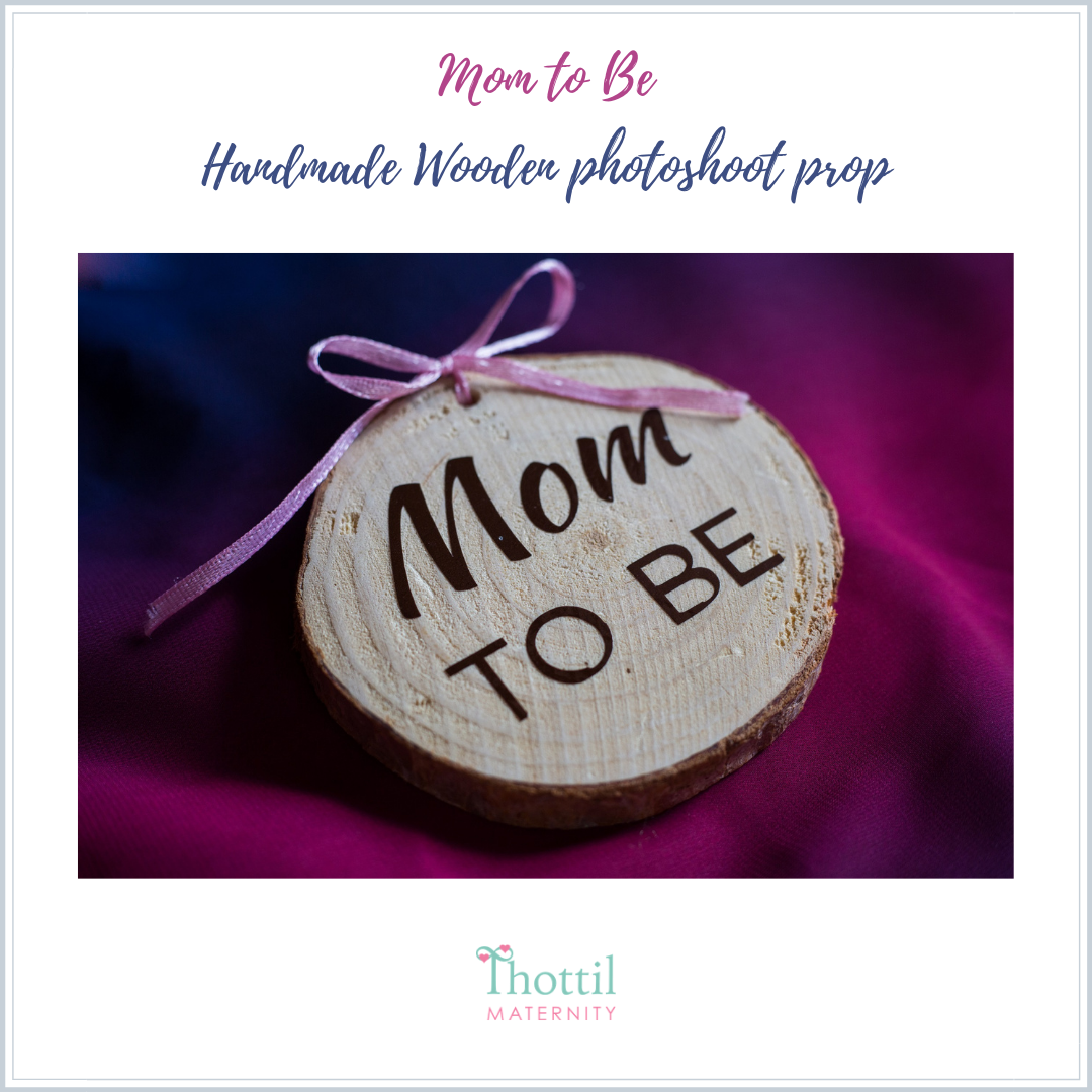 MOM TO BE Wooden Sign Tag