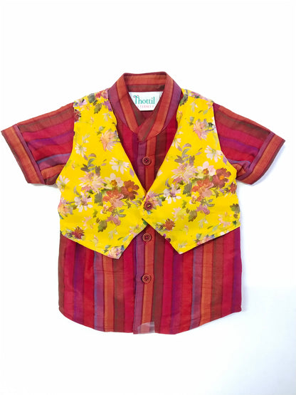 Tutty Fruity Shirt and Vest for baby boys