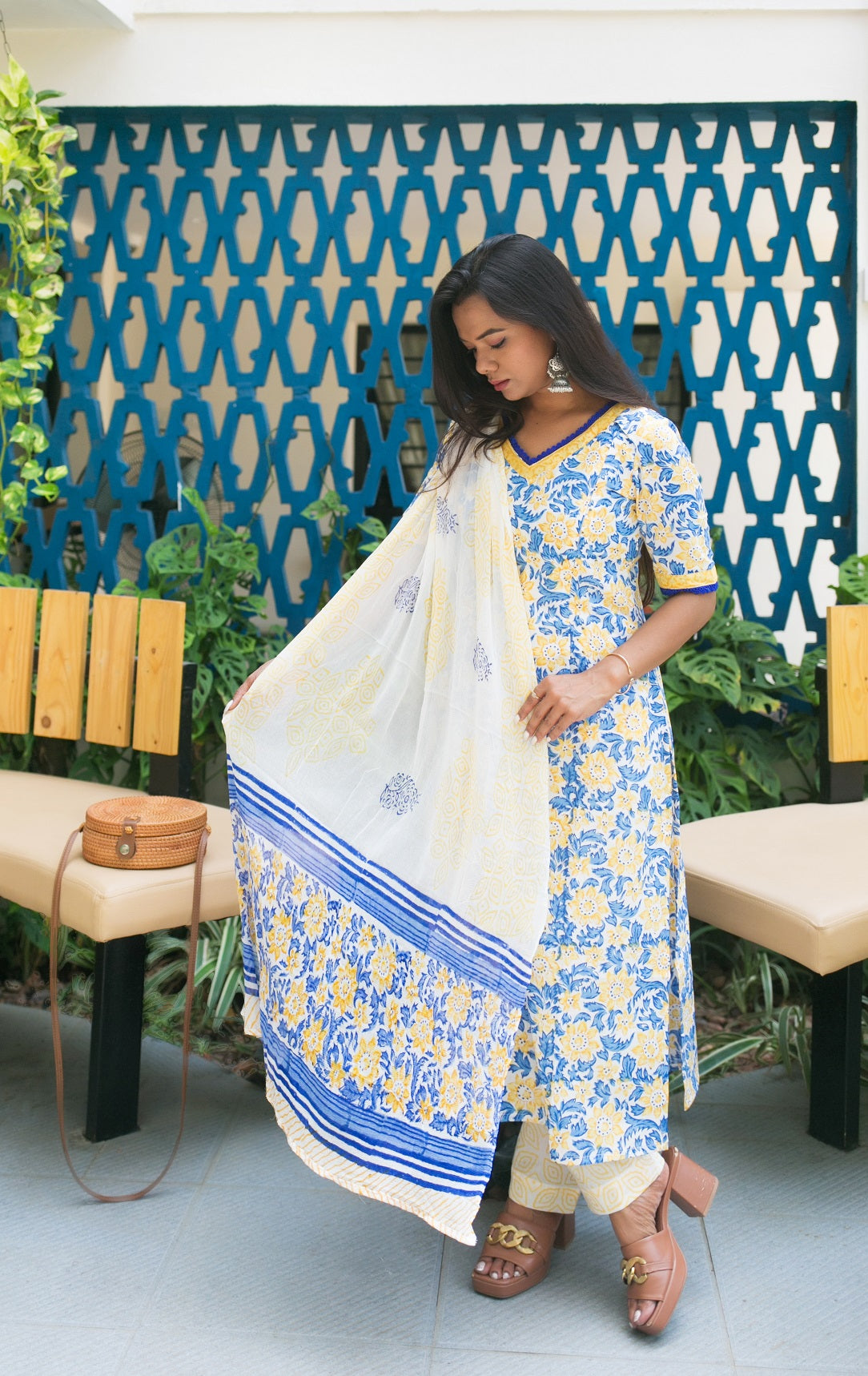 BLUE SAGE SALWAR SET