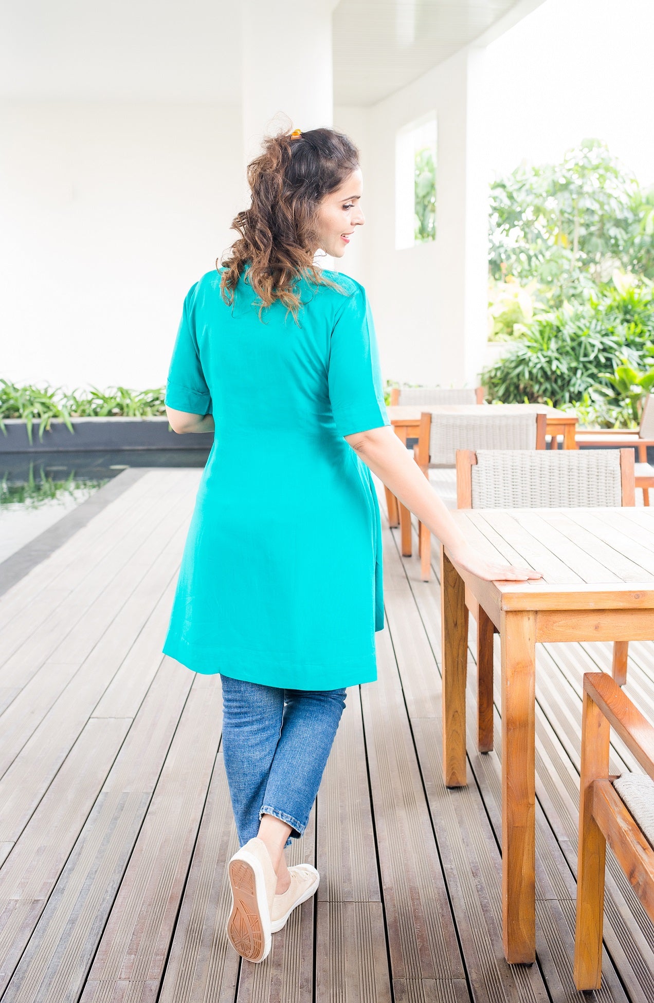 Turquoise Feeding Top