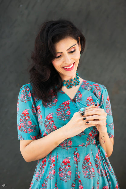 TEAL Grace Maternity Feeding Dress