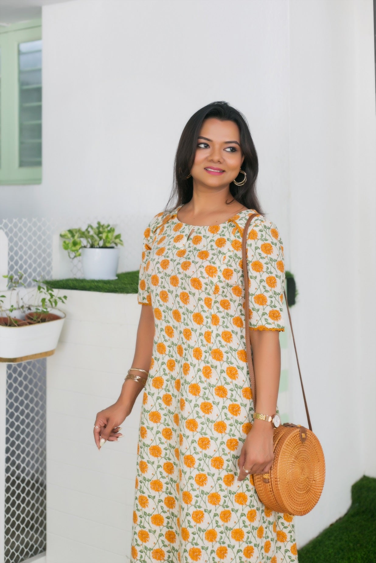 MARIGOLD GARDEN Maternity Feeding Kurta TOP