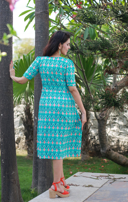 TURQUOISE by the SEA Maternity Feeding Dress