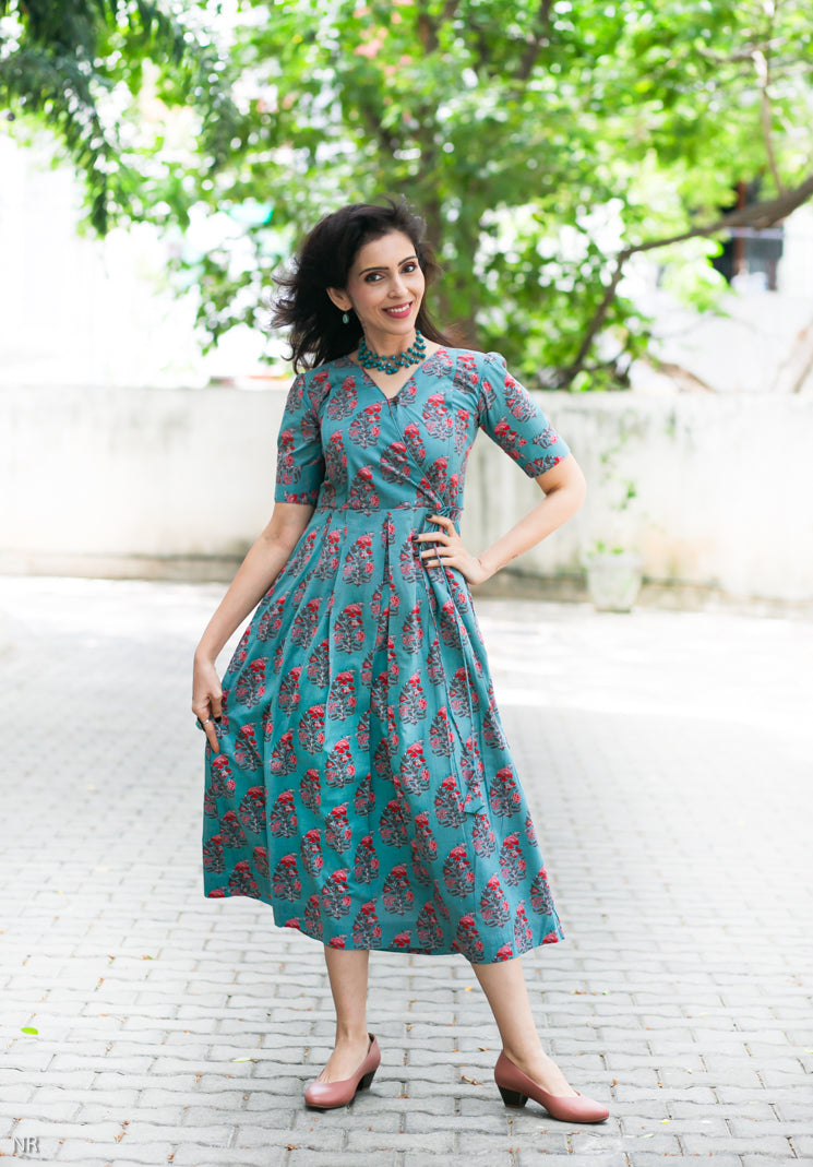 TEAL Grace Maternity Feeding Dress